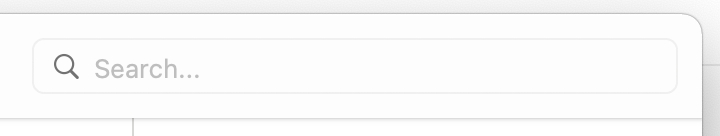 在 macOS 應用程式上使用 .searchable 時，有什么方法可以控制搜索欄位的寬度，因為它被添加到工具列？