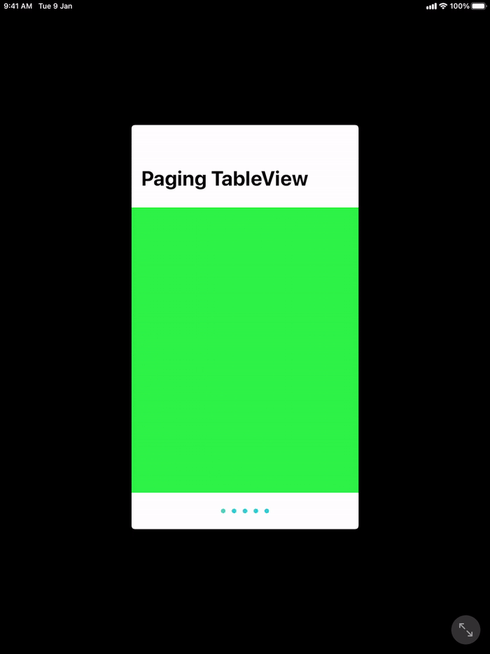 使用 UIScrollView 和 UIPageControl (Swift 5) 動態填充多個 TableView