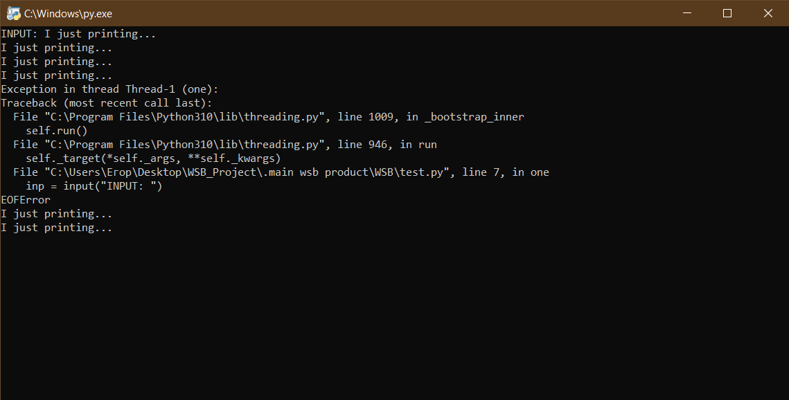 如何在 cmd/python 中使用 Ctrl C 禁用中斷