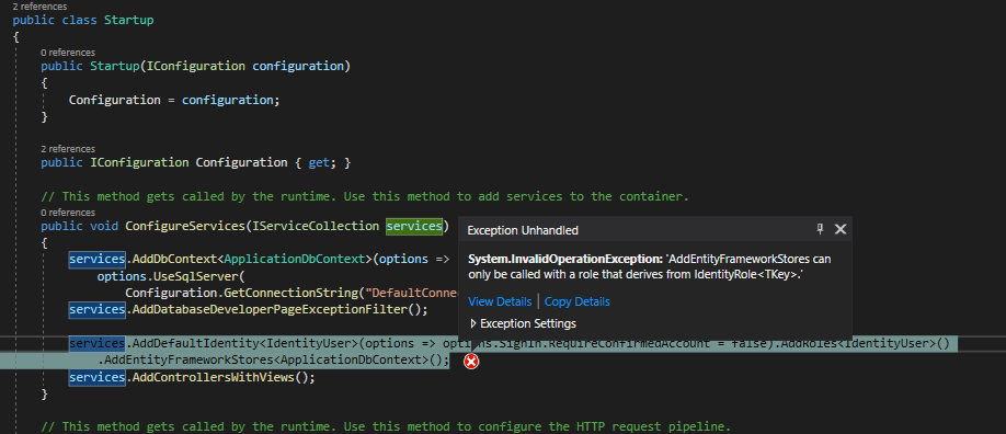 身份用戶角色 asp.net 核心的問題