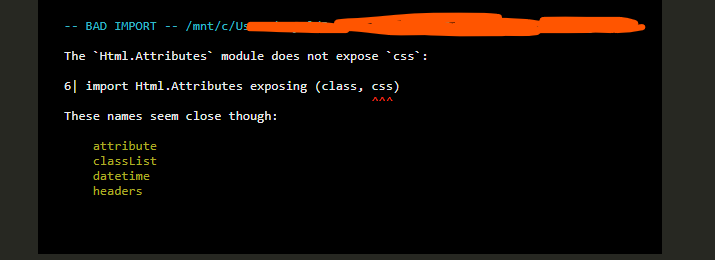 Elm Html.Attributes 模塊不暴露 css