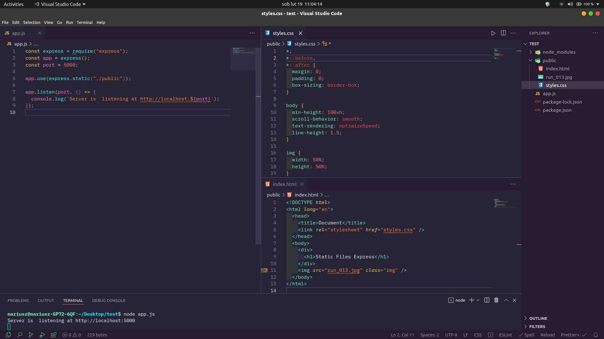 如果其他檔案使用 express.static 正常作業,為什么 style.css 會引發 301?