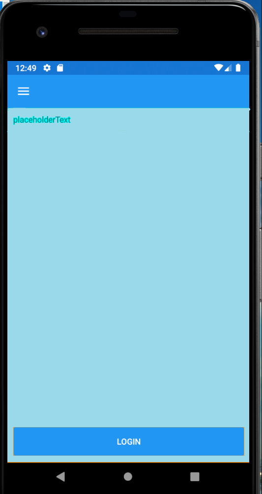 Xamarin View - 如何將 TextButton 放在末尾和前臺