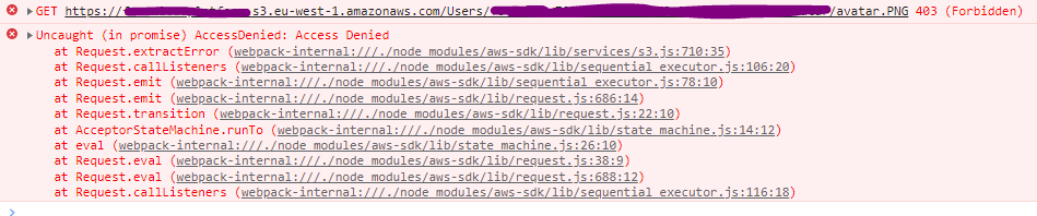 VueJS aws-sdk 訪問經過身份驗證的 Cognito 用戶的專用 S3 存盤桶