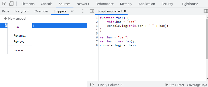 為 Windows Chrome 保存自定義 javascript 函式