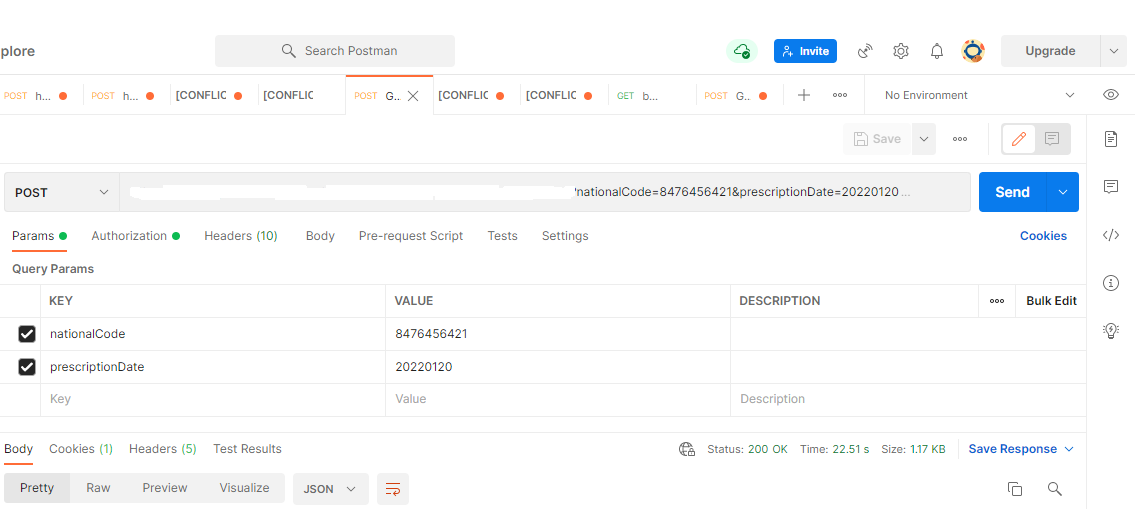 如何在郵遞員使用引數的 httpClient 中發布引數