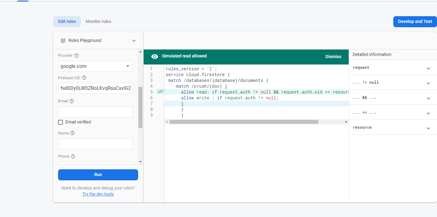 request.auth.uid 在 Firestore 安全規則中不起作用