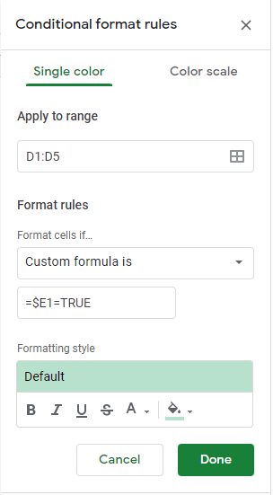 Google 表格 - 結合 COUNTBACKGROUNDCOLOR 和 COUNTIF 公式