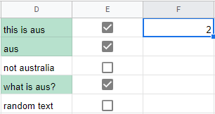 Google 表格 - 結合 COUNTBACKGROUNDCOLOR 和 COUNTIF 公式