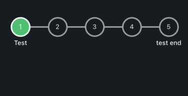 在標簽和指示器之間添加填充，react-native-step-indicator