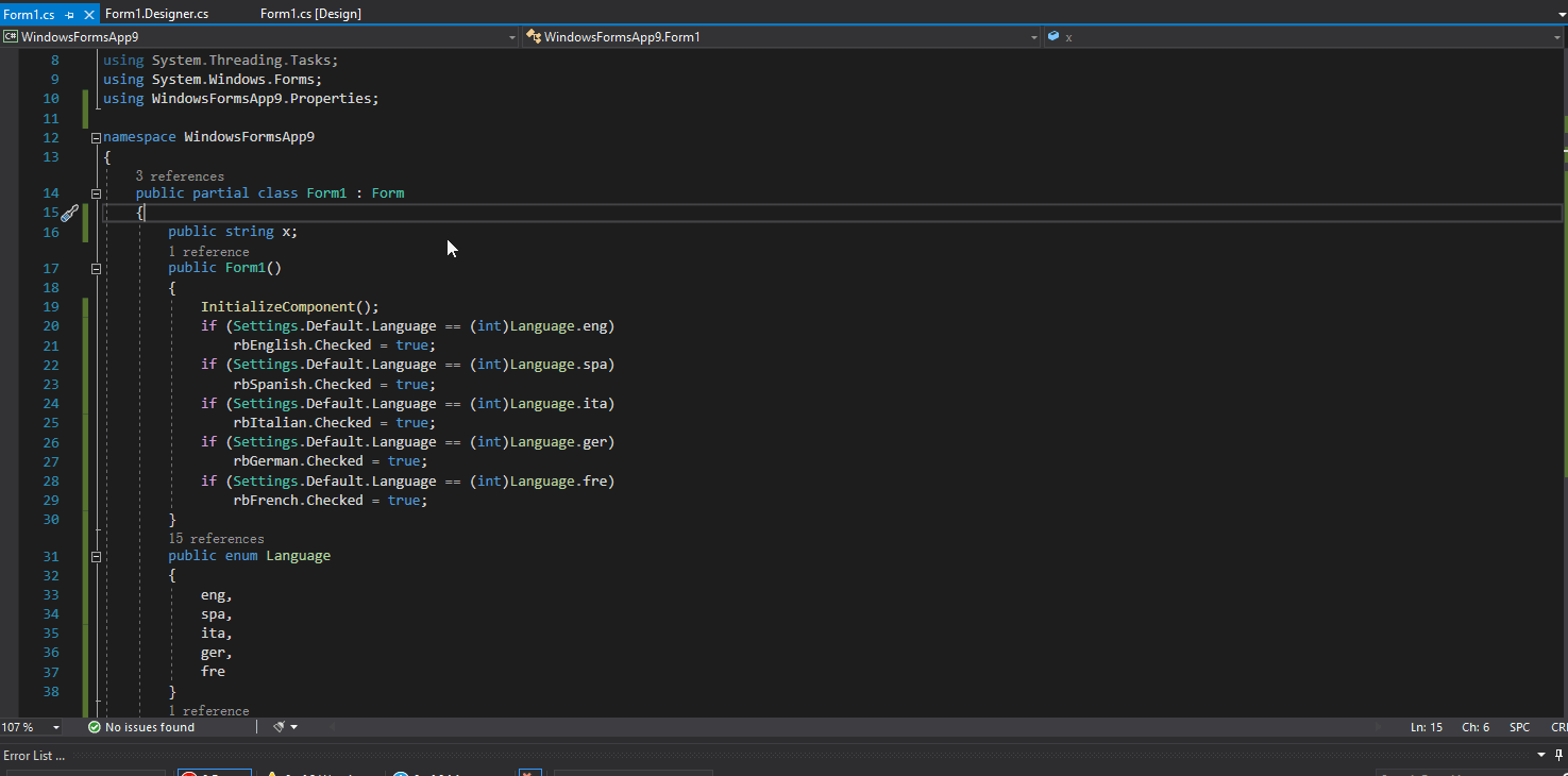 如何在 Visual Studio 中制作表單以記住 C# 中 5 個按鈕中最后檢查的 ReadioButtom？