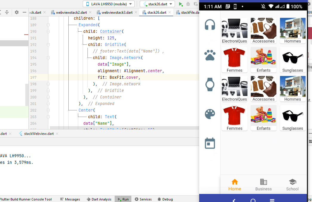 Flutter 中的 GridView