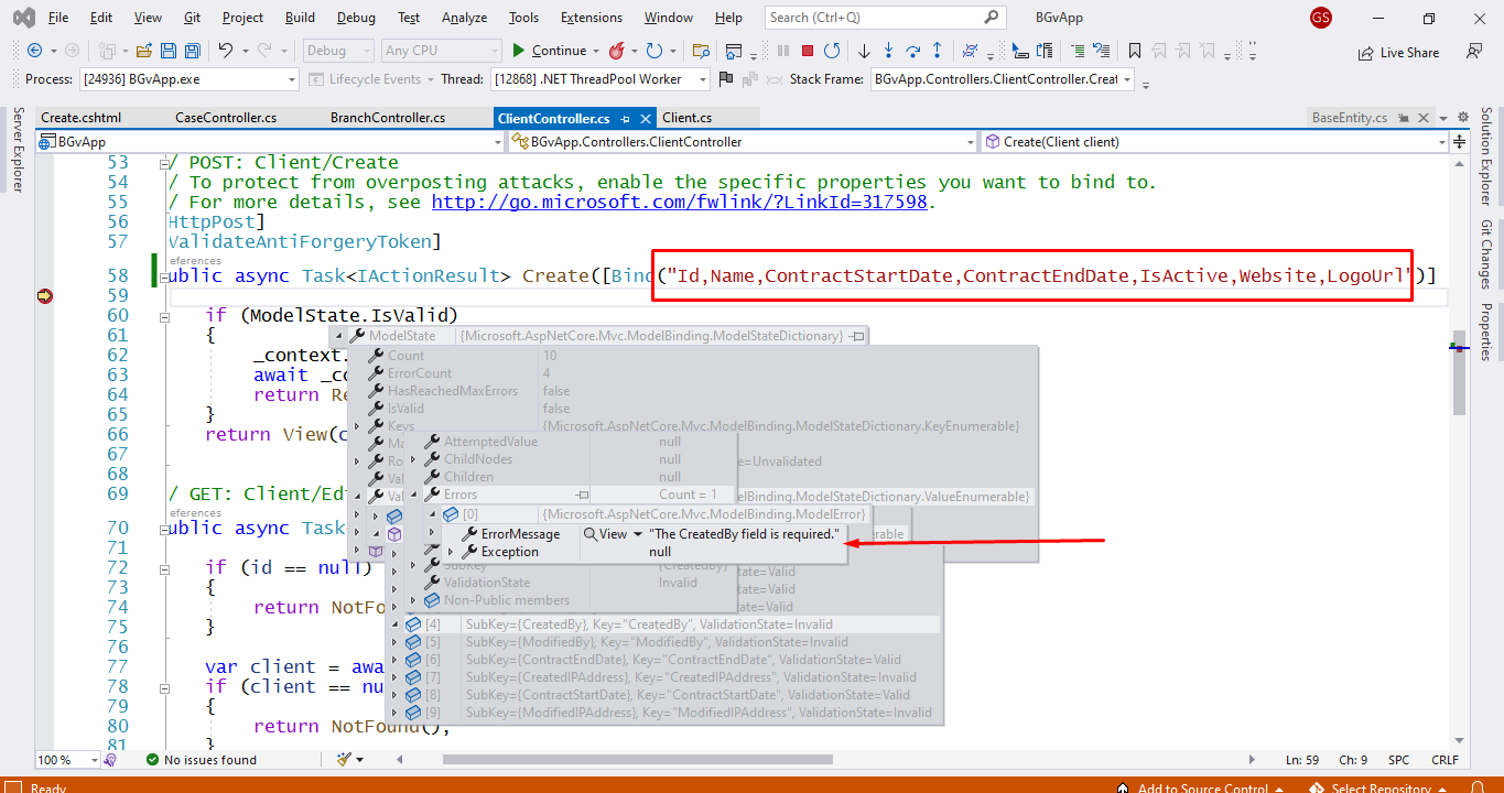 在 .NET Core MVC 6 中發布表單時，模型系結強制在非必填欄位中具有值