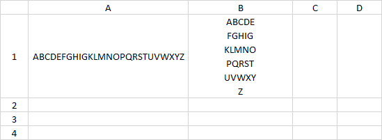 為 Google 表格中的每 X 個字符拆分字串