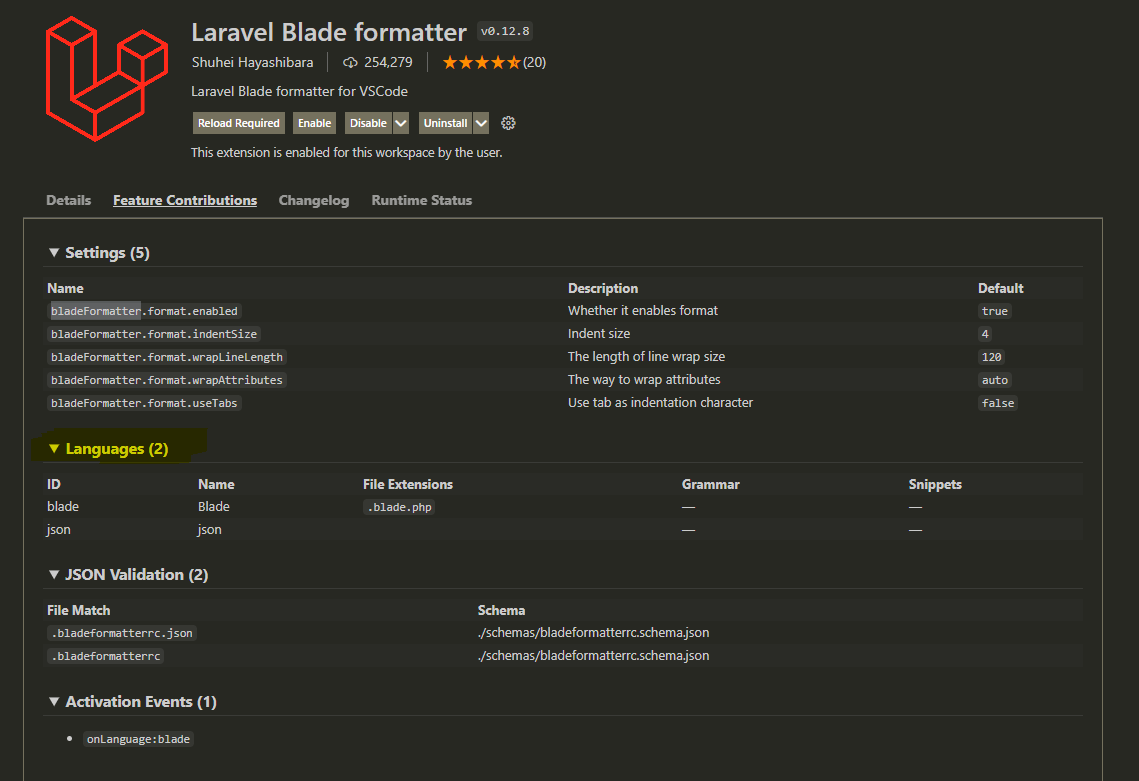使用“Laravel Blade Formatter”和“PHP Intelephense”進行 VSCode 格式化