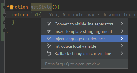 如何在 VSCode 和 WebStorm 中將 React .tsx 檔案中的 CSS / SCSS / PostCSS 撰寫為 JavaScript 字串?