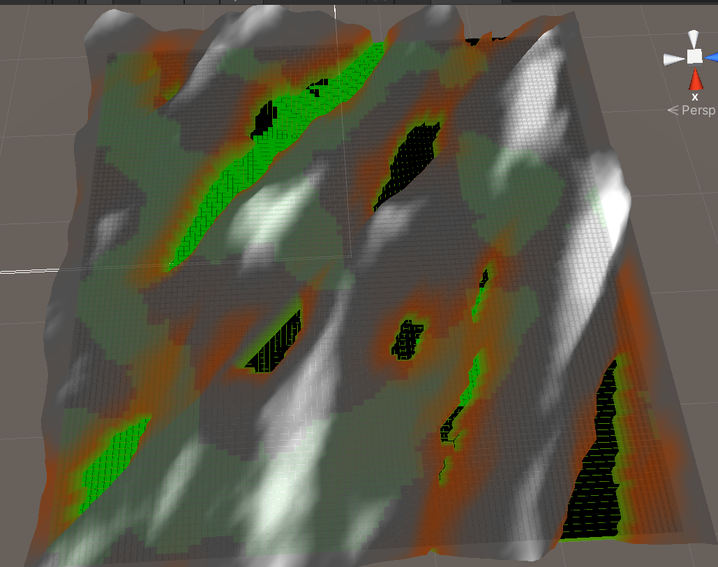 將 PerlinNoise 映射到網格