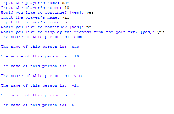 Python 3：我的代碼假設從該檔案中列印一個名稱和一個分數，但它會列印兩次名稱和兩次分數。為什么？