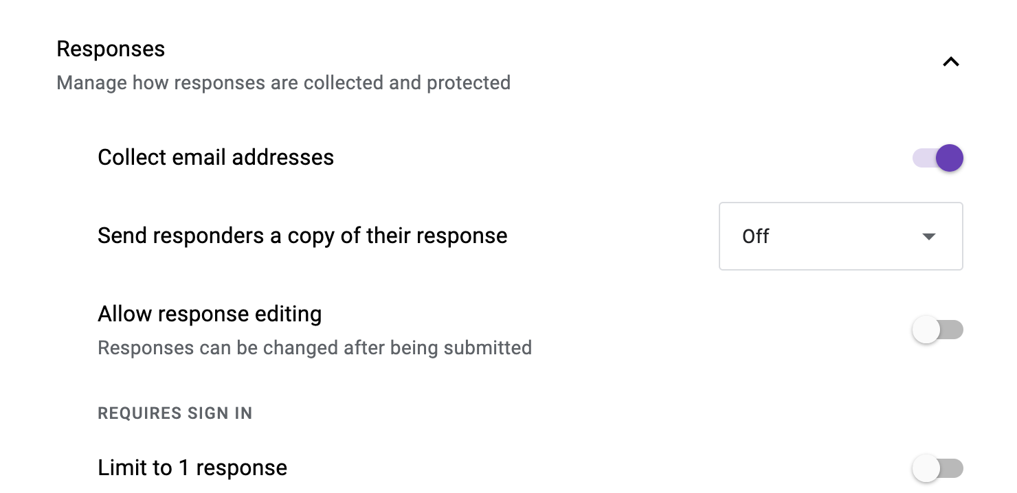 是否可以在腳本創建的谷歌表單回應中設定 getRespondentEmail 值?