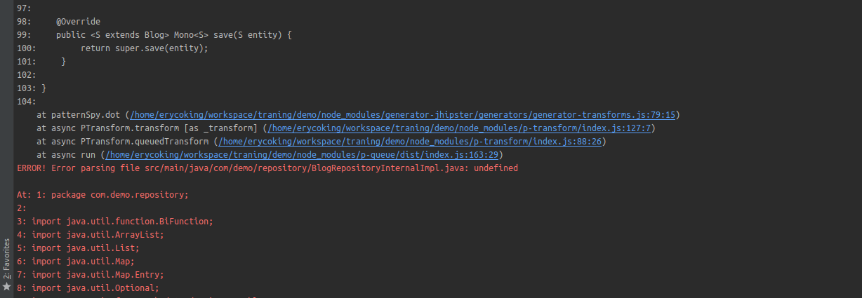 當jdl具有用戶物體關系時，jhipster網關應用程式中的jhipster import-jdl錯誤