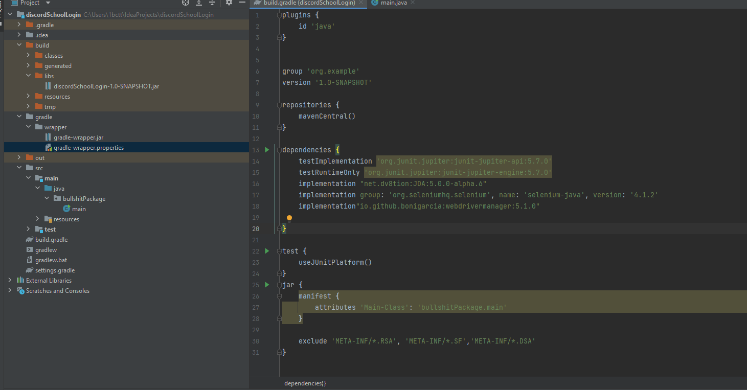 如何創建可執行的 java gradle 專案？