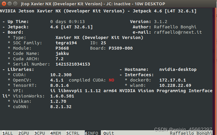 Jetpack4.6預安裝環境