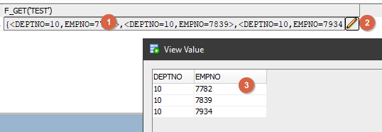 如何從Oracle sql中的表中檢索帶有資料的主鍵欄位
