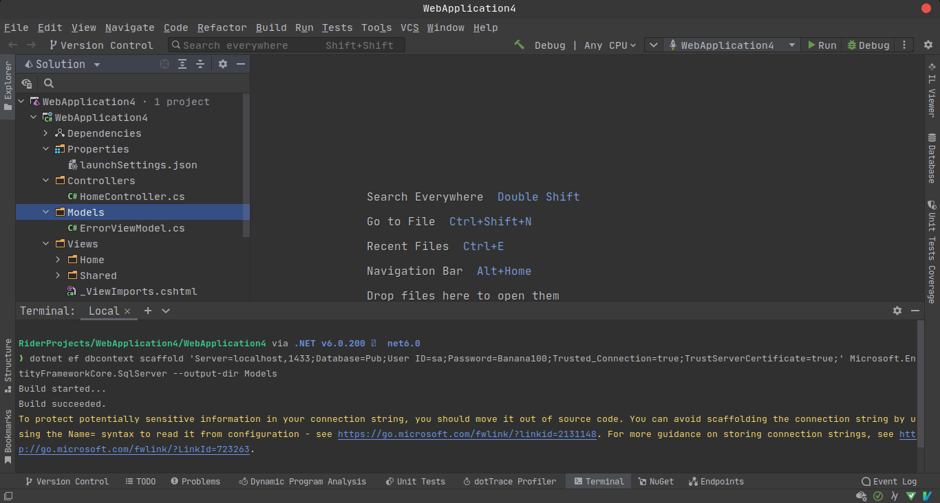 dbcontext scaffold --ouput-dir 在 Linux 中無法按預期作業