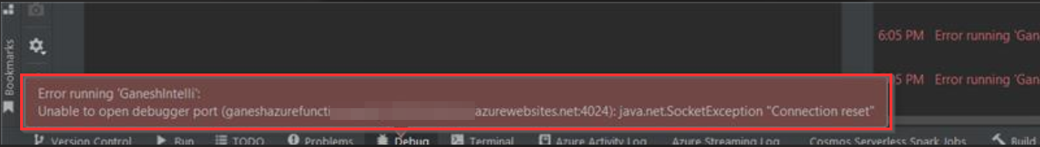 我們可以從 intellij 除錯部署的 azure 函式嗎？