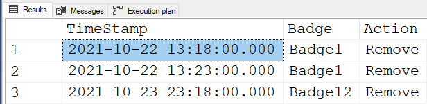 選擇并洗掉時間戳差異 < 1 天的 SQL 記錄