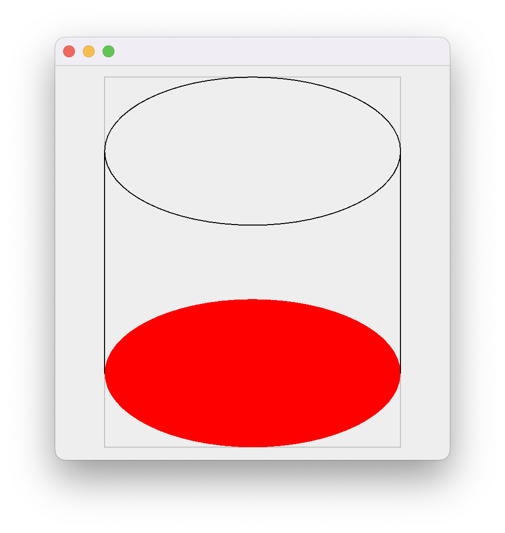 使用 Java 圖形創建 2D 圓柱體