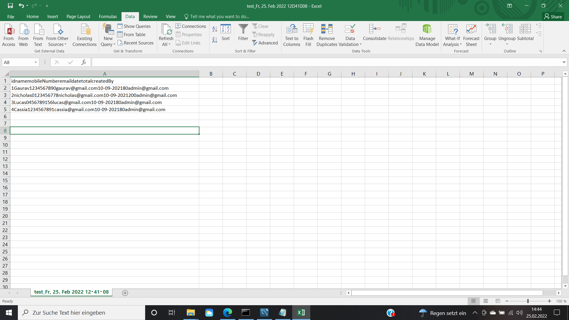 如何使用 bash 腳本拆分 excel 檔案中的字串？