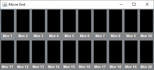 Java Swing GridLayout 更改網格大小