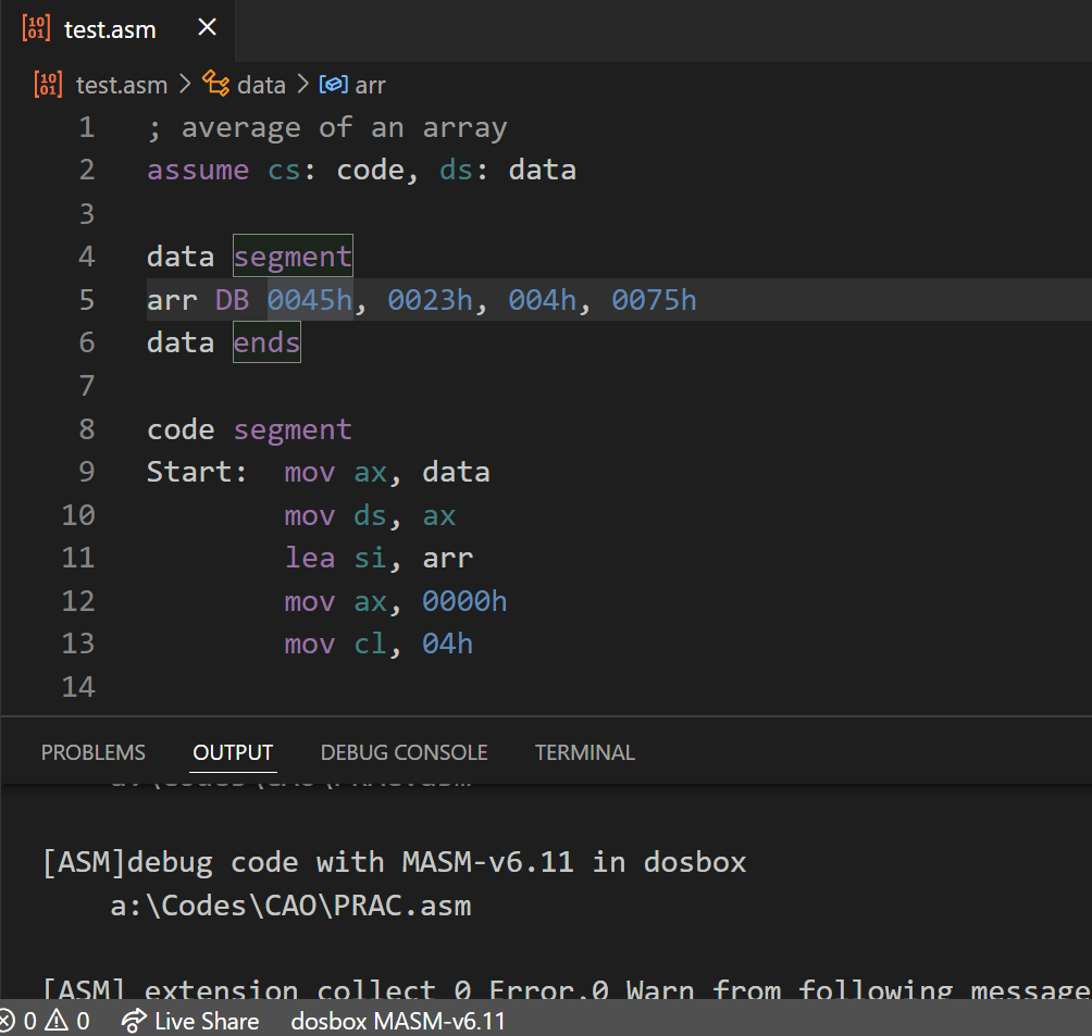 如何在 vscode 中運行多個 .asm 檔案