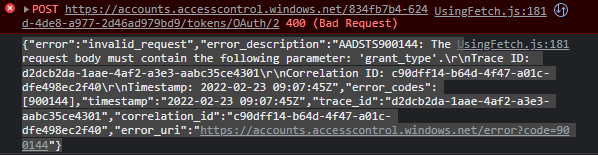 嘗試訪問 API 時如何修復錯誤?