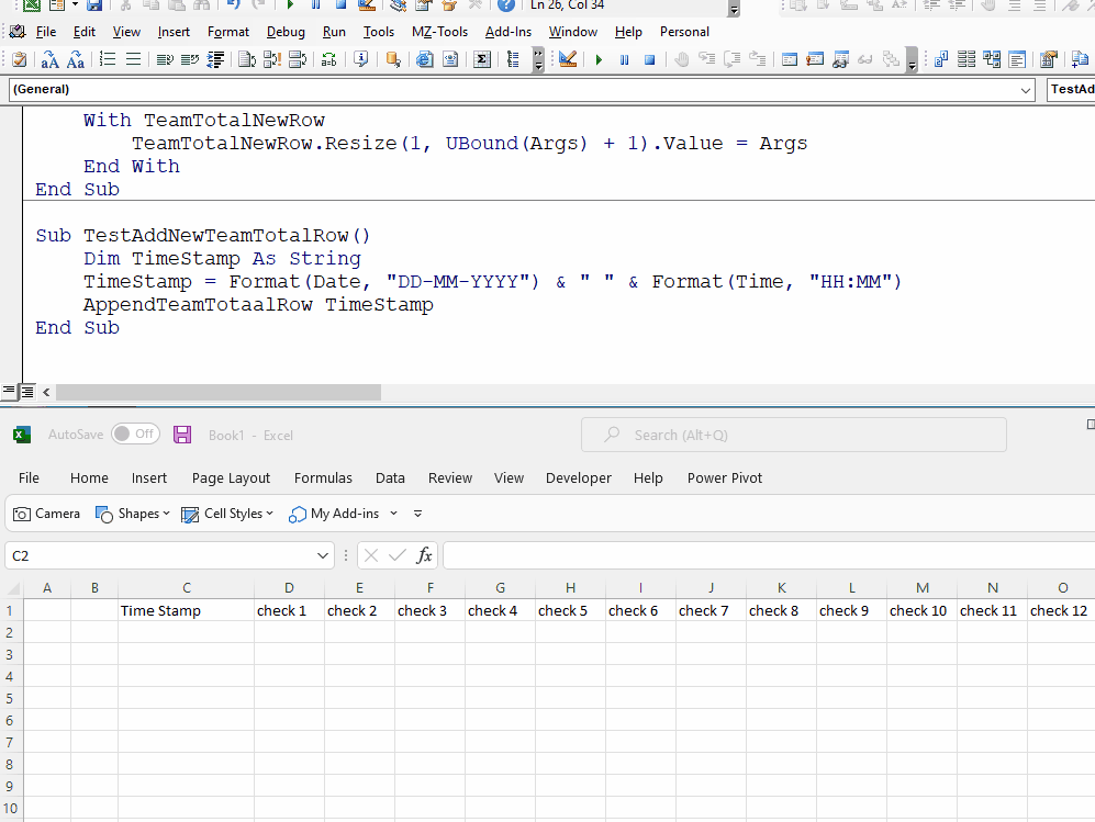 Excel/VBA 摘要表 - 覆寫資料