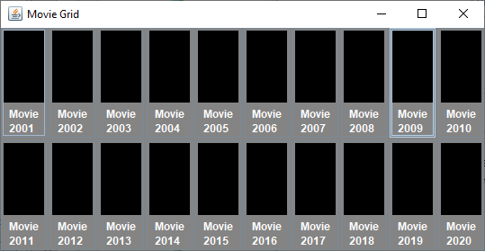Java Swing GridLayout 更改網格大小