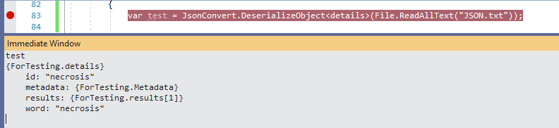 在視窗表單中使用 C# 從 JSON 中提取文本