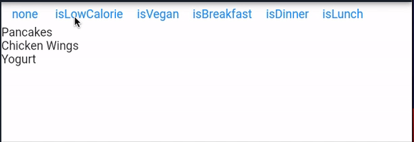 在 ListView 上應用多個條件過濾器