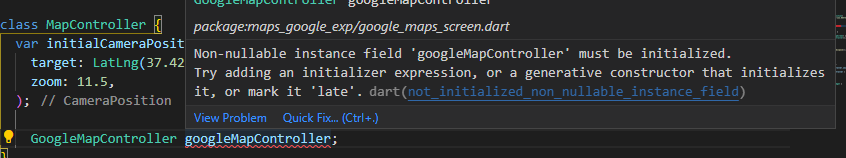 谷歌地圖控制器無法初始化，flutter 2.8.1 google_maps_flutter 2.1.1