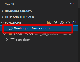 無法從 Visual Studio 登錄到 azure