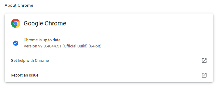 此版本 ChromeDriver 僅支持 Chrome 版本 99 當前瀏覽器版本為 98.0.4758.102
