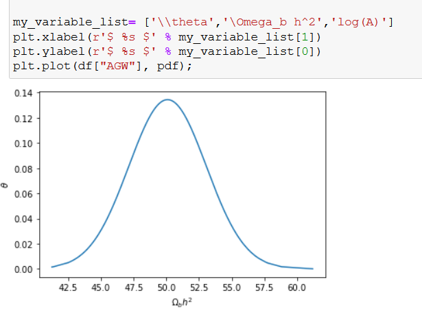 在 matplotlib 標簽中以數學格式寫入變數