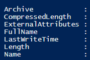 PowerShell - 從 zip 中的所有檔案中讀取檔案版本
