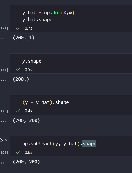 如何正確減去Python中的矩陣？
