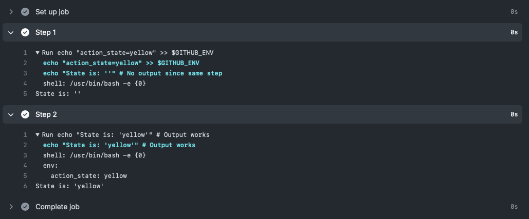 GitHub 操作集 $GITHUB_ENV 未保存