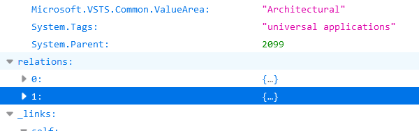 Azure web api如何查看層次結構相關/鏈接的票證