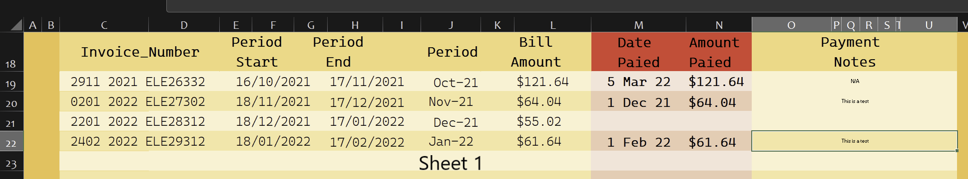 匹配值并復制到同一行 Excel VBA