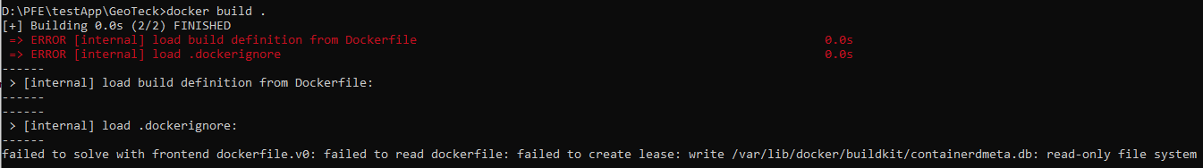 運行 Spring 應用程式的 DockerFile 無法在 Windows 上運行
