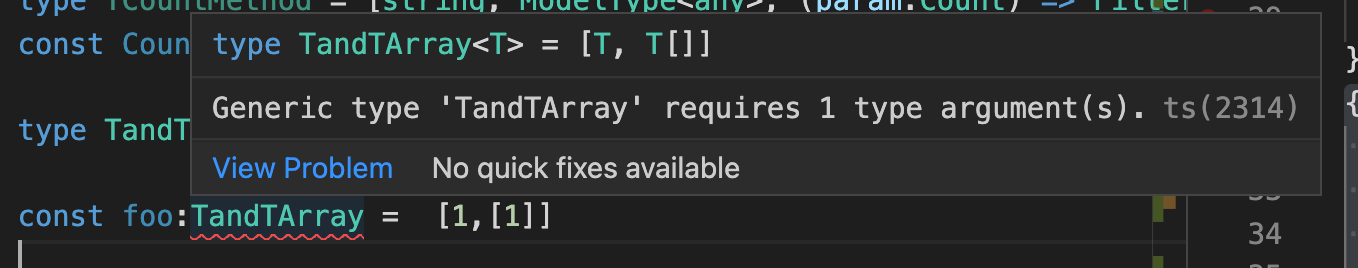 具有元組型別的 Typescript 泛型